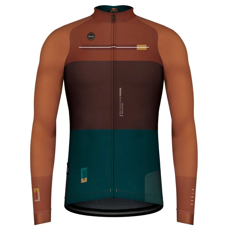 Pacer Long Sleeve Jersey Gobik Unisex Walnut 3 Pacer Long Sleeve Jersey Gobik Unisex Walnut