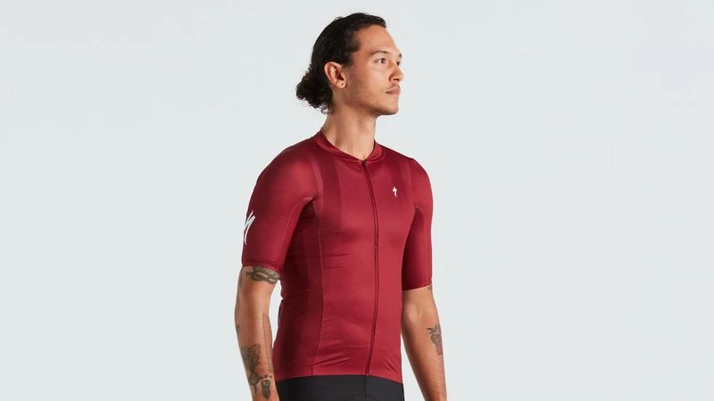 SL R Logo Short Sleeve Jersey Specialized Men Maroon 4 SL R Logo Short Sleeve Jersey Specialized Men Maroon - Image 2