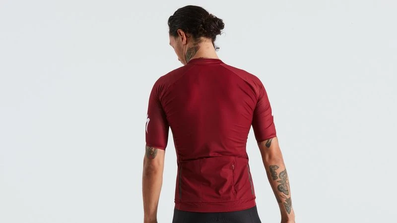SL R Logo Short Sleeve Jersey Specialized Men Maroon 5 SL R Logo Short Sleeve Jersey Specialized Men Maroon - Image 3