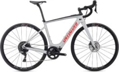 Creo SL Comp Carbon Electric Road Bicycle Specialized 2021 Gloss Dove Gray/Gold Ghost Pearl/Rocket Red