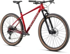 Chisel HT Comp Specialized 2022 Gloss Red Tint Fade Over Brushed Silver-Tarmac Black-White Gold Pearl