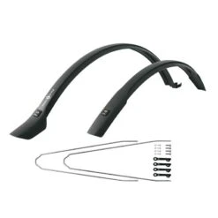 2-Pack Front/Rear Mudguards/Sheaths SKS Bike 42 Urban 28" Black